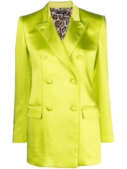 double-breasted satin blazer by PHILIPP PLEIN