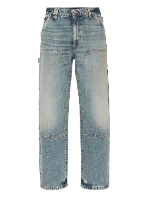 double-pocket distressed jeans by PHILIPP PLEIN