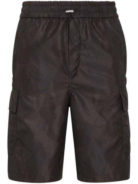 drawstring cargo shorts by PHILIPP PLEIN