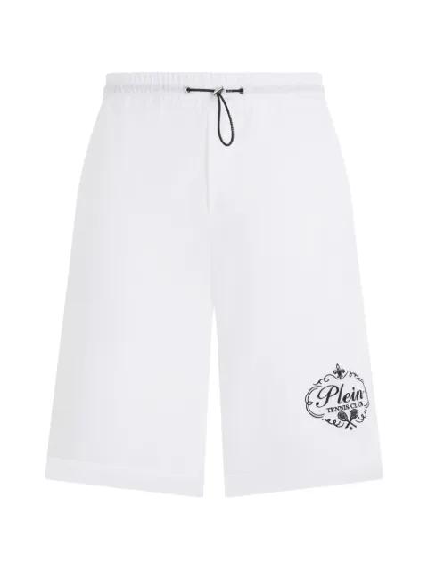 drawstring embroidery shorts by PHILIPP PLEIN