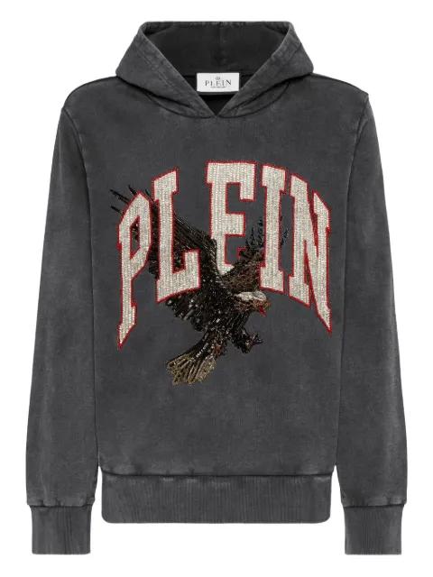 eagle-embellished hoodie by PHILIPP PLEIN