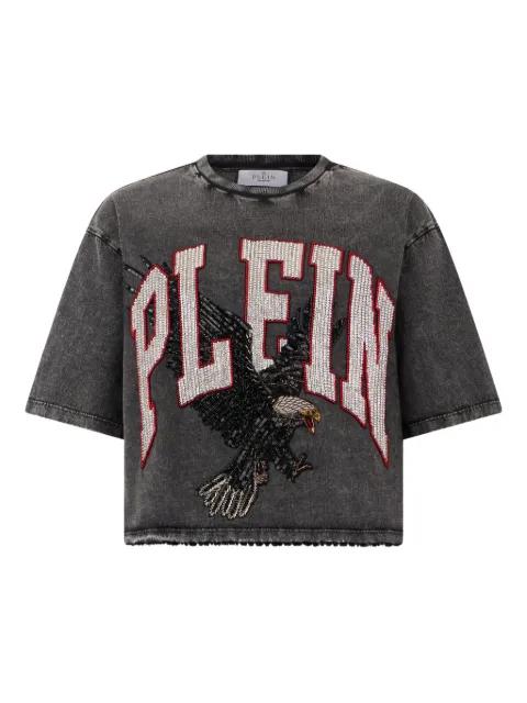 eagle-print crop T-shirt by PHILIPP PLEIN