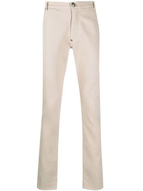 elasticated-waist straight-leg jeans by PHILIPP PLEIN