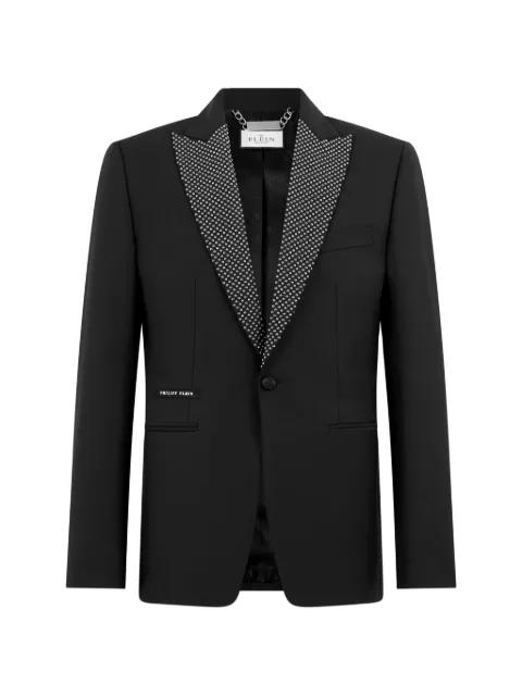 embellished buttoned blazer by PHILIPP PLEIN