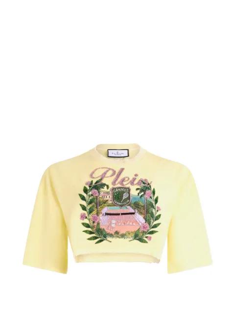 embellished crop top by PHILIPP PLEIN