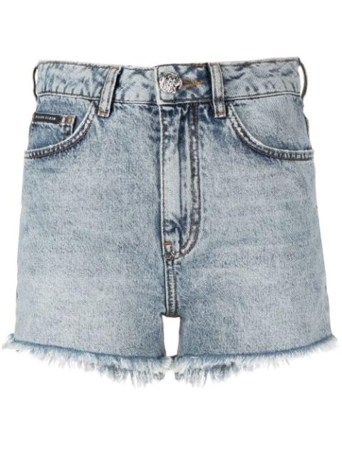 embellished-logo detail shorts by PHILIPP PLEIN