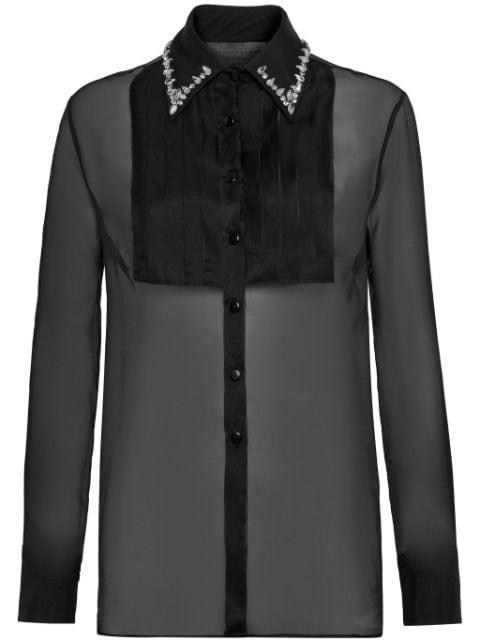 embellished long-sleeve shirt by PHILIPP PLEIN