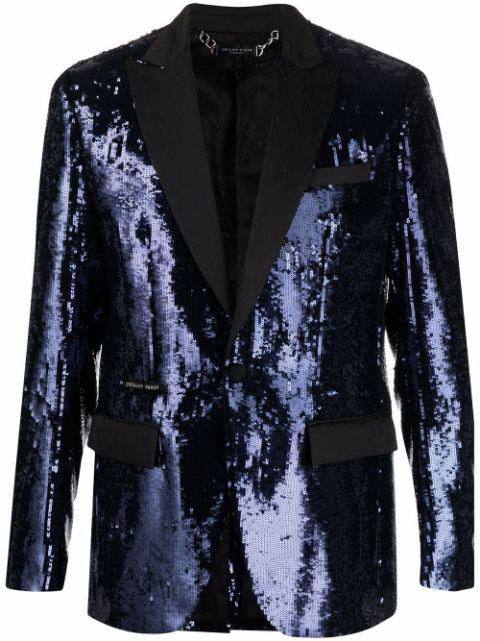 embellished single-breasted blazer by PHILIPP PLEIN
