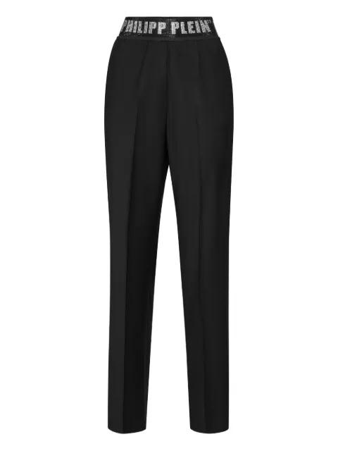 embellished-waistband trousers by PHILIPP PLEIN