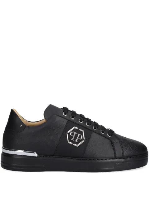 embossed-logo lace-up sneakers by PHILIPP PLEIN