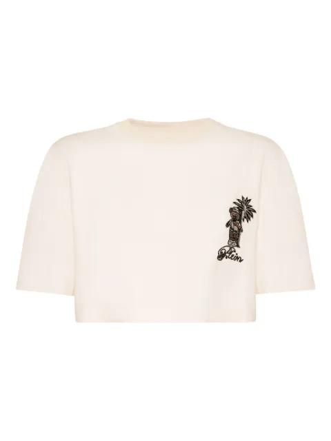 embroidered cropped top by PHILIPP PLEIN