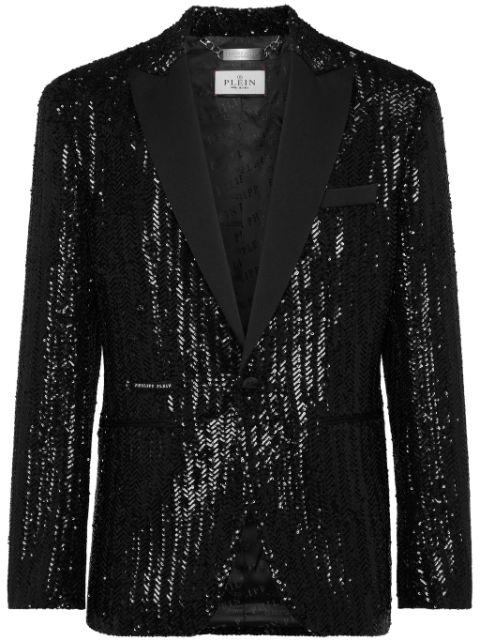 embroidered lurex blazer by PHILIPP PLEIN