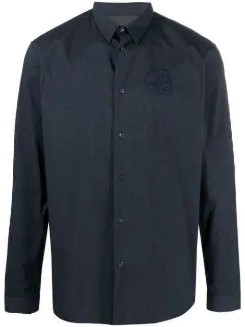 embroidered skull buttoned shirt by PHILIPP PLEIN