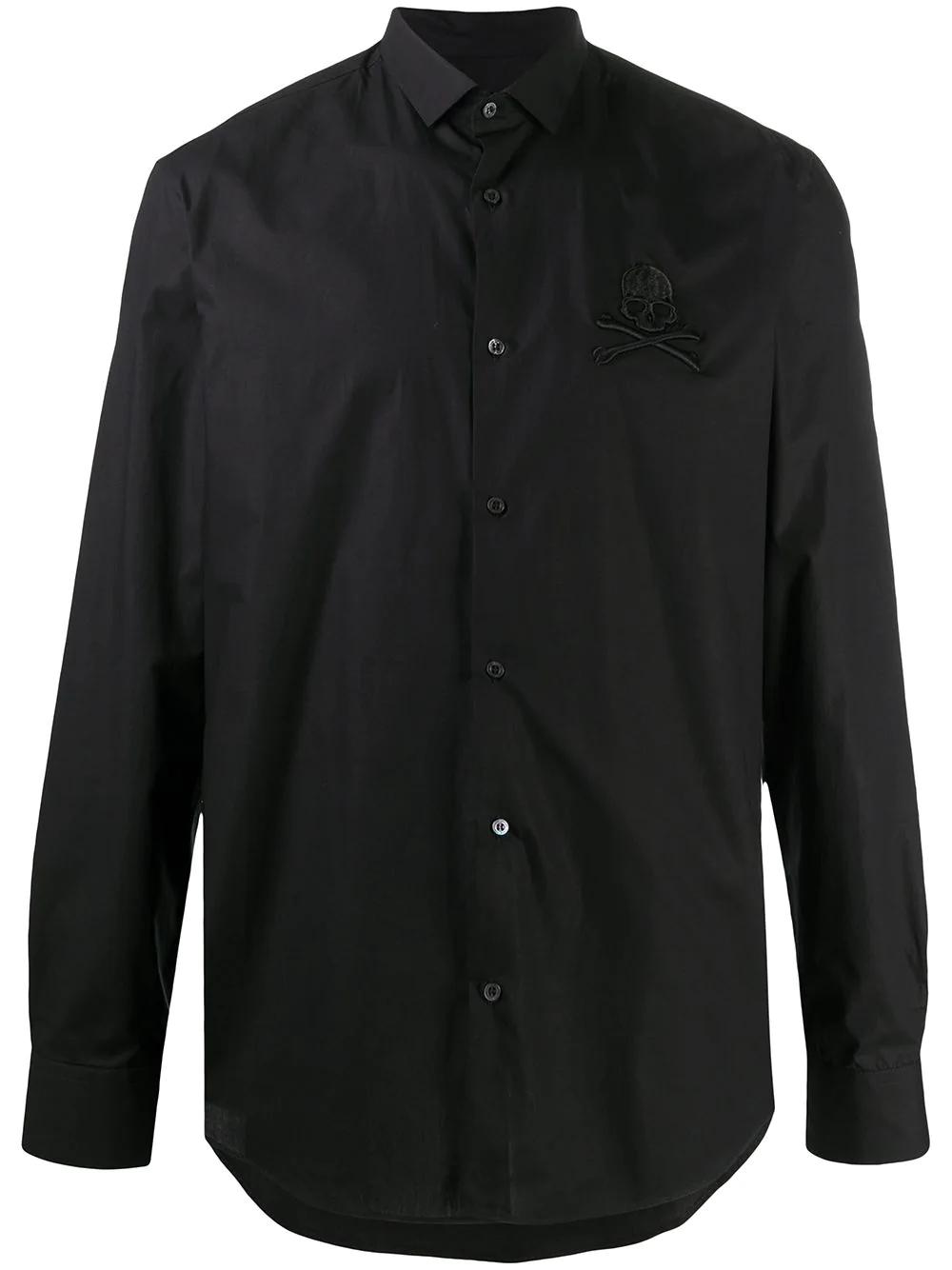 embroidered skull shirt by PHILIPP PLEIN