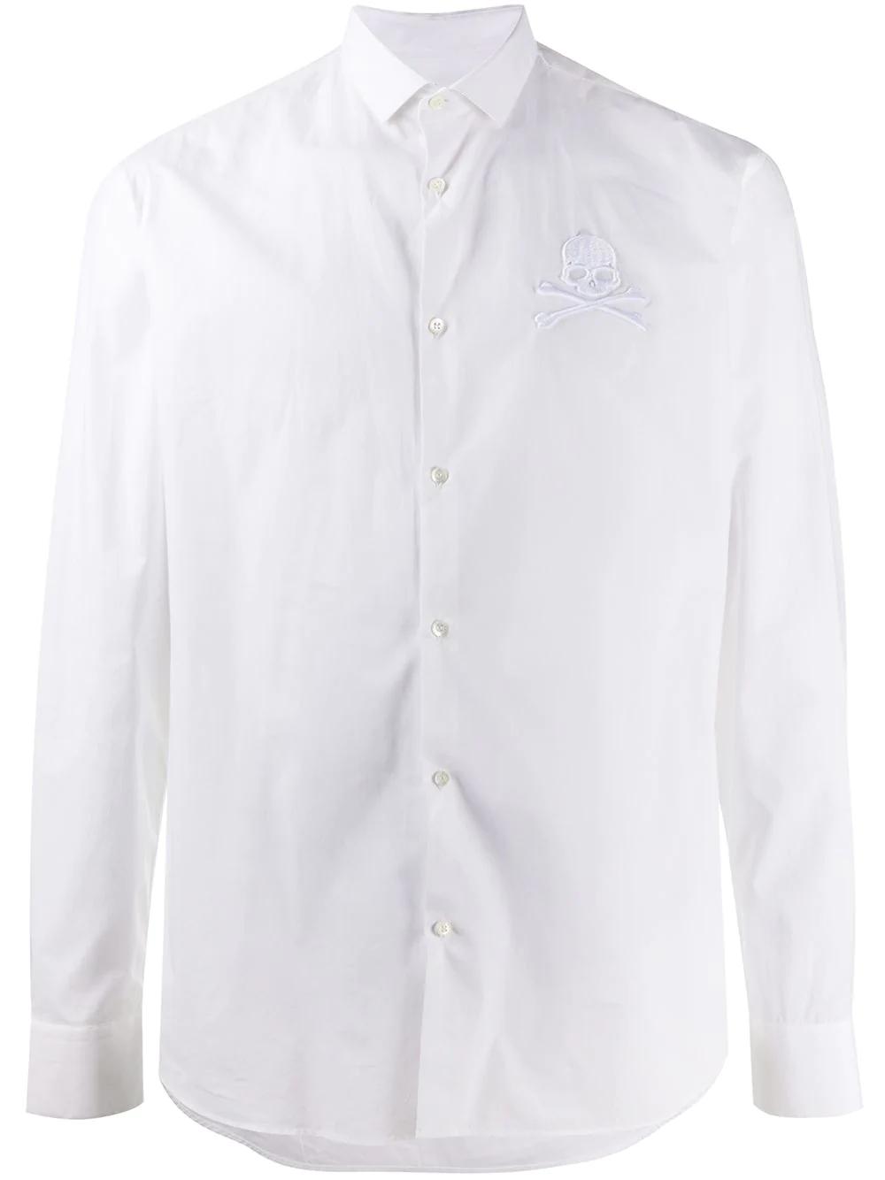 embroidered-skull shirt by PHILIPP PLEIN