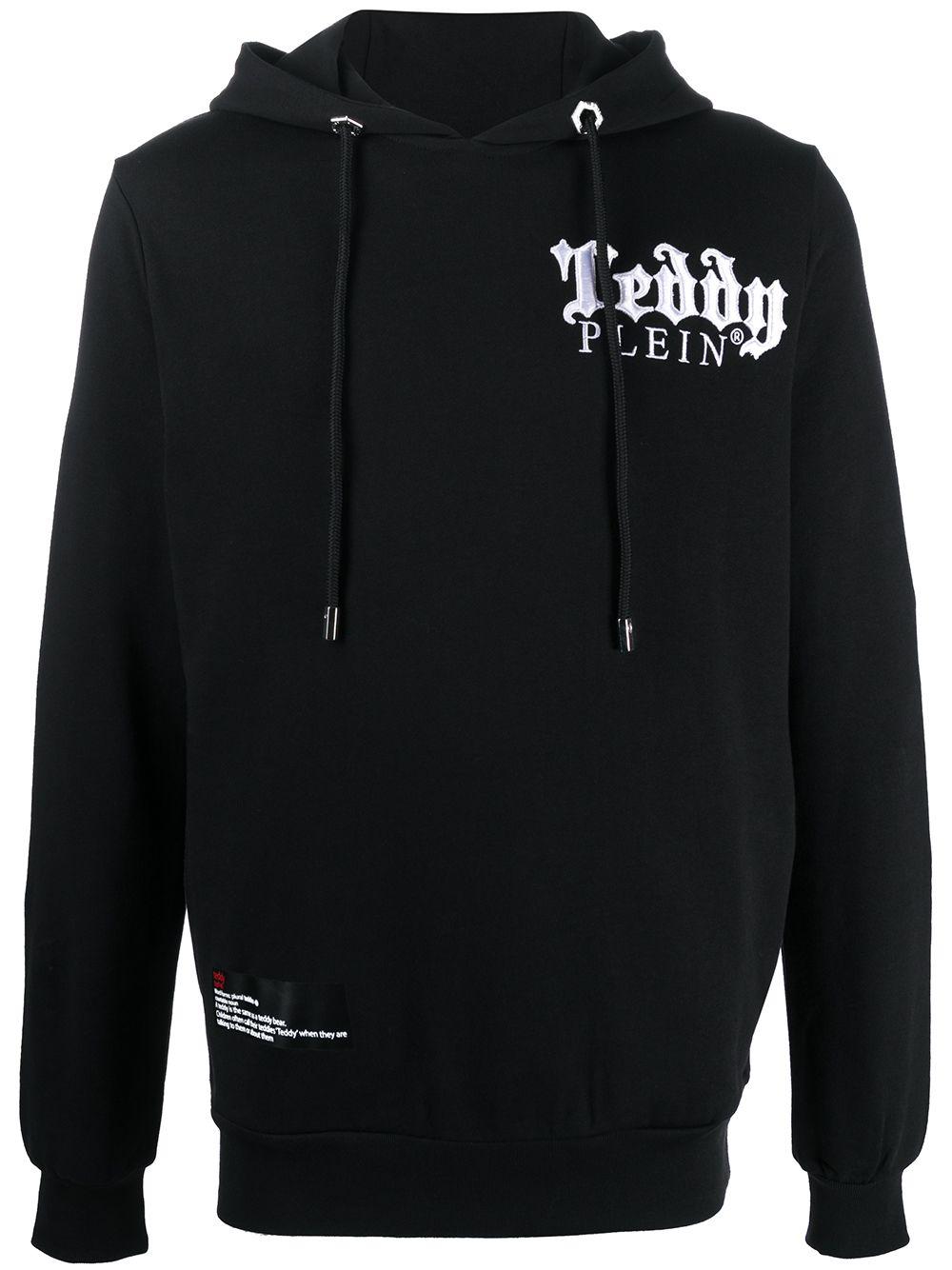 embroidered teddy-print hoodie by PHILIPP PLEIN