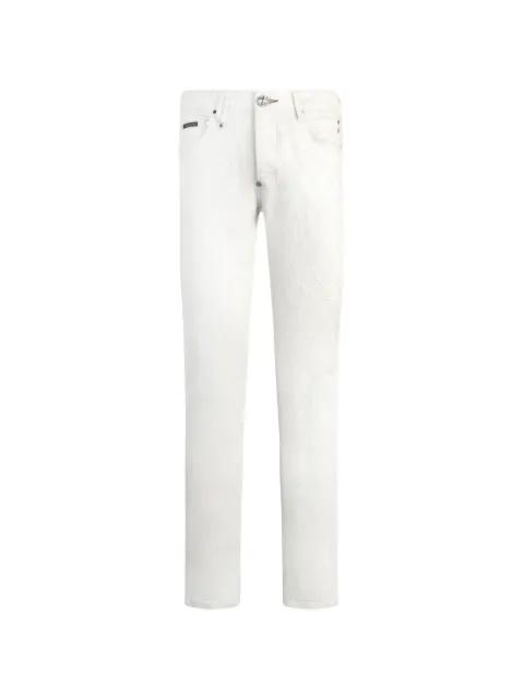 embroidery monogram jeans by PHILIPP PLEIN