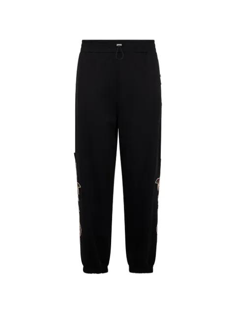 embroidery-patches track pants by PHILIPP PLEIN