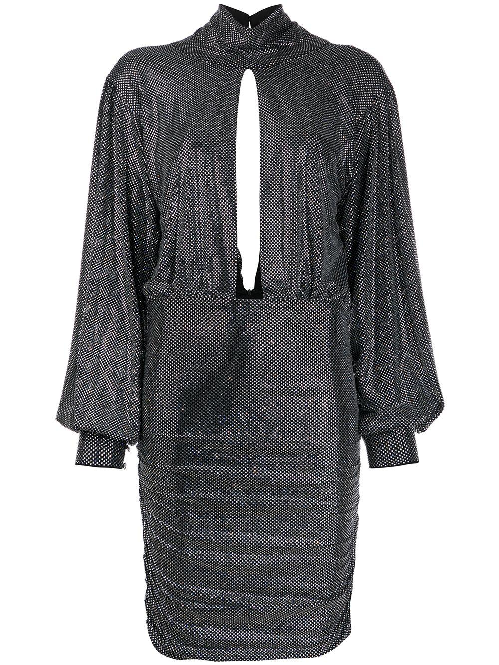 encrusted rhinestone jersey dress by PHILIPP PLEIN