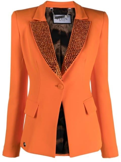 fitted single-breasted blazer by PHILIPP PLEIN