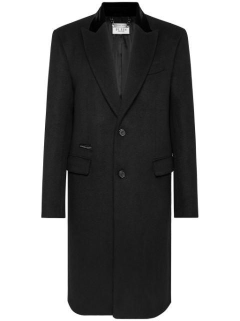 flocked-logo coat by PHILIPP PLEIN