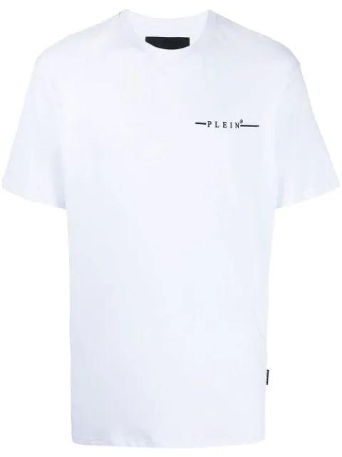 flocked logo-print T-shirt by PHILIPP PLEIN