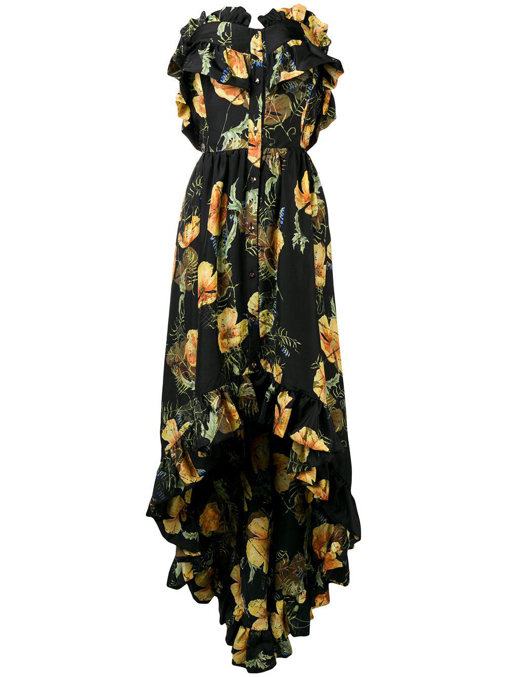 flower-print asymmetric dress by PHILIPP PLEIN