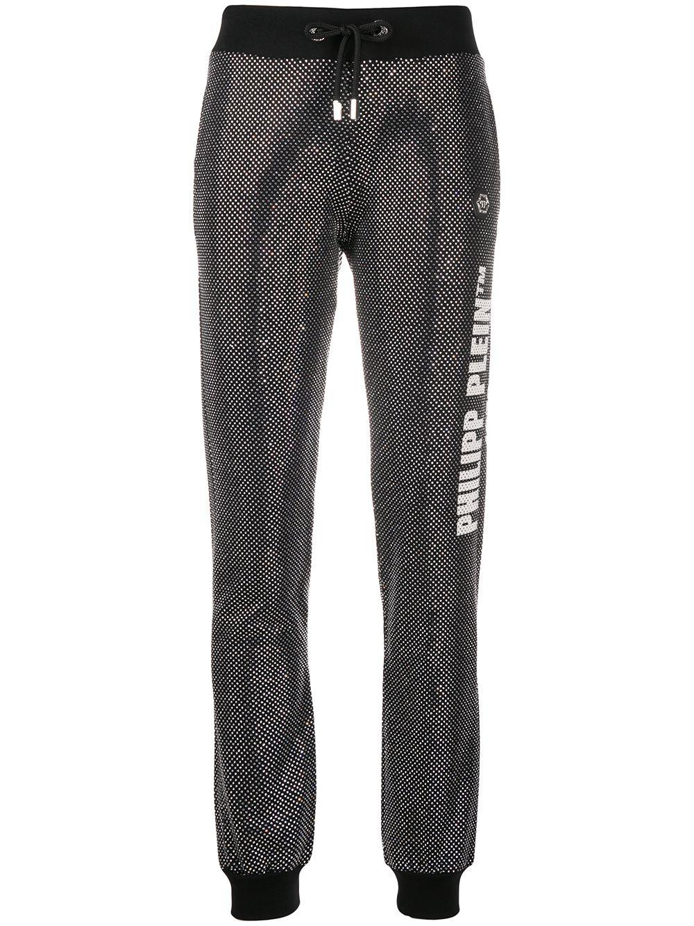 glitter-effect slim-fit trousers by PHILIPP PLEIN