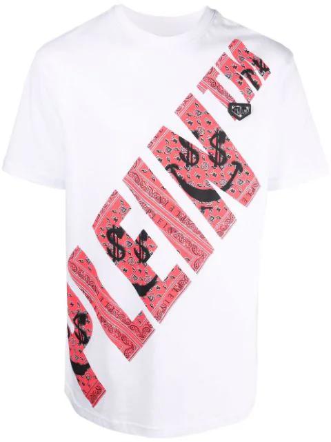 graffiti-print round neck T-shirt by PHILIPP PLEIN