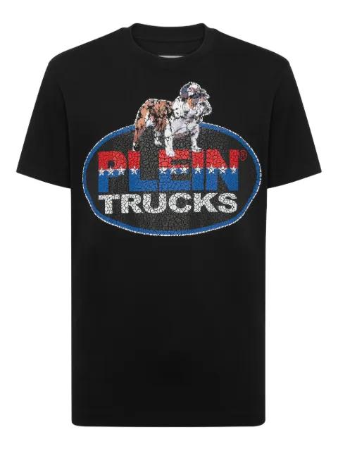 graphic bulldog-print T-shirt by PHILIPP PLEIN