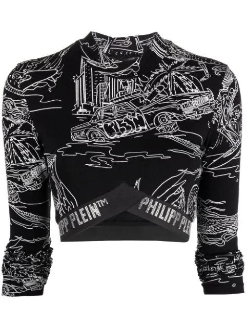 graphic logo jogging top by PHILIPP PLEIN