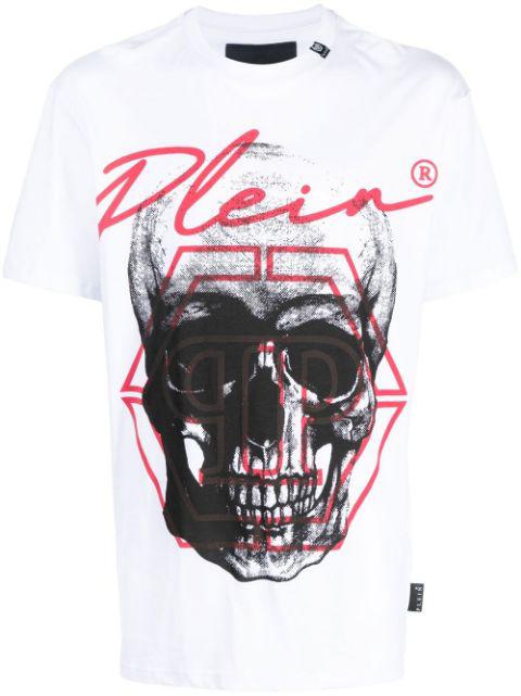 graphic-print SS Skull T-shirt by PHILIPP PLEIN