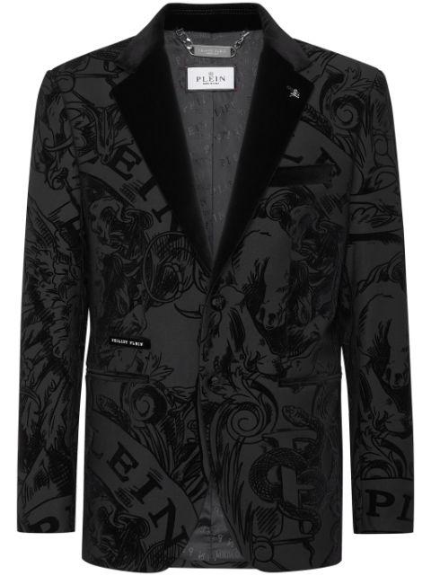 graphic-print blazer by PHILIPP PLEIN