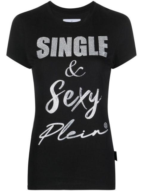graphic-print cotton T-shirt by PHILIPP PLEIN