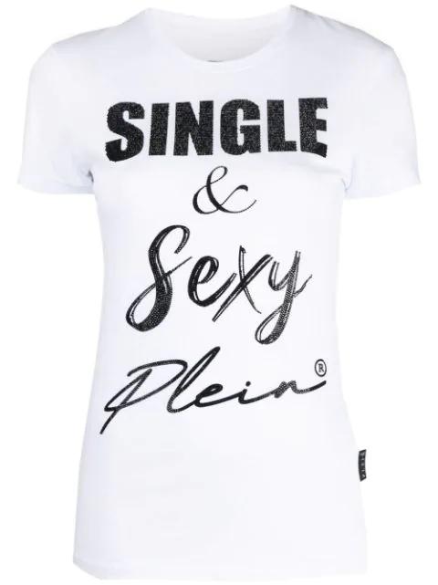 graphic-print cotton T-shirt by PHILIPP PLEIN