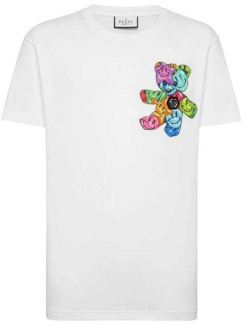graphic-print cotton t-shirt by PHILIPP PLEIN