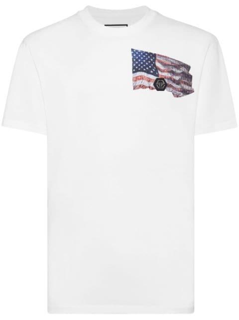 graphic-print cotton t-shirt by PHILIPP PLEIN