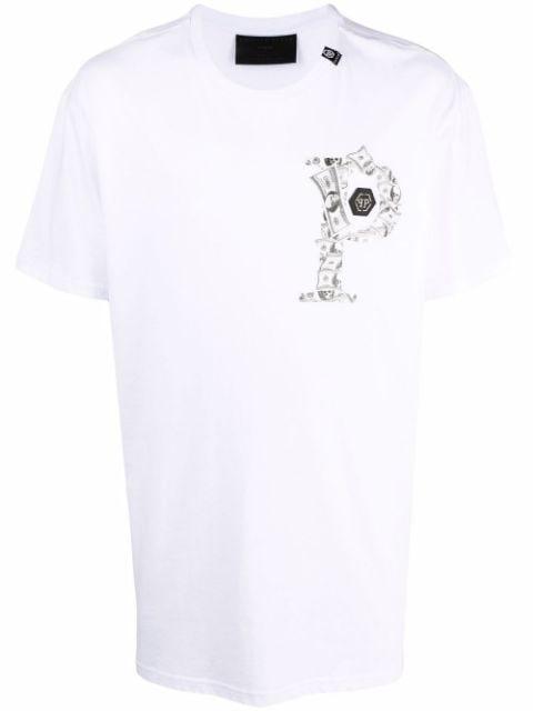 graphic-print logo T-shirt by PHILIPP PLEIN