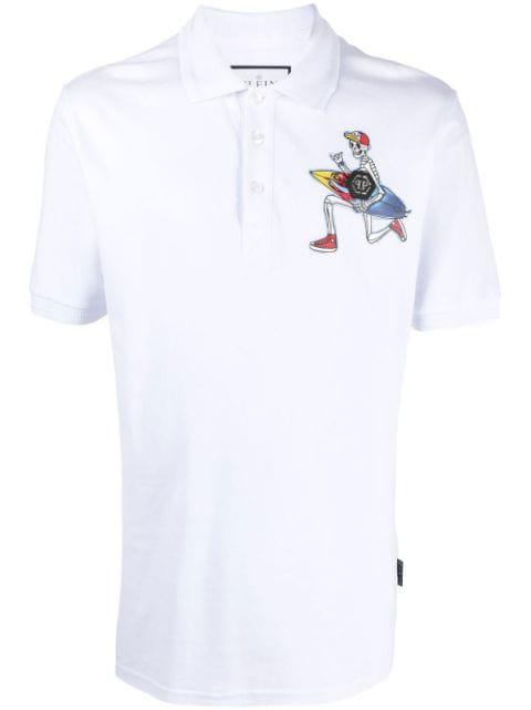 graphic-print polo shirt by PHILIPP PLEIN