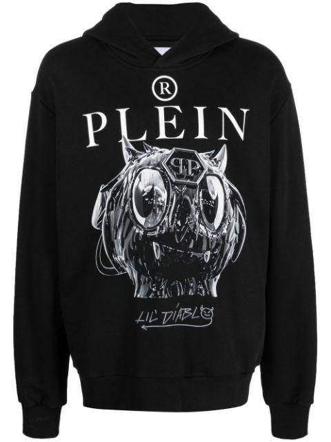 graphic-print pullover hoodie by PHILIPP PLEIN