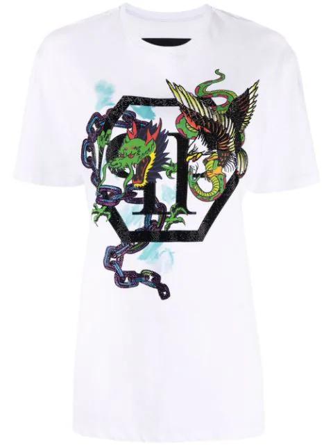 graphic-print short-sleeve T-shirt by PHILIPP PLEIN