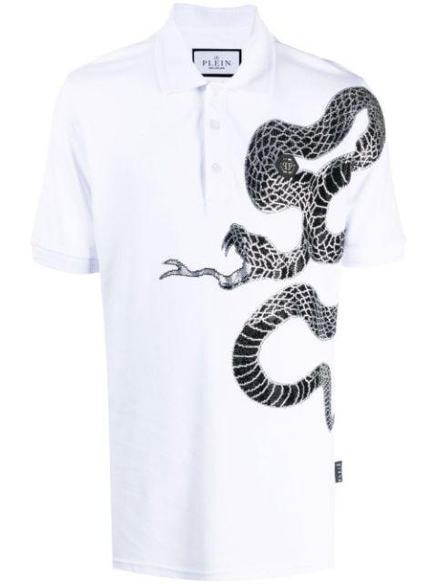 graphic snake polo shirt by PHILIPP PLEIN