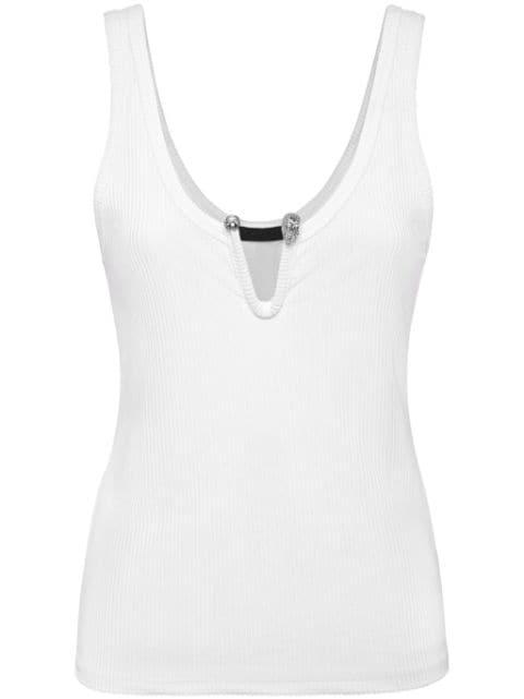 hardware-embellished tank top by PHILIPP PLEIN