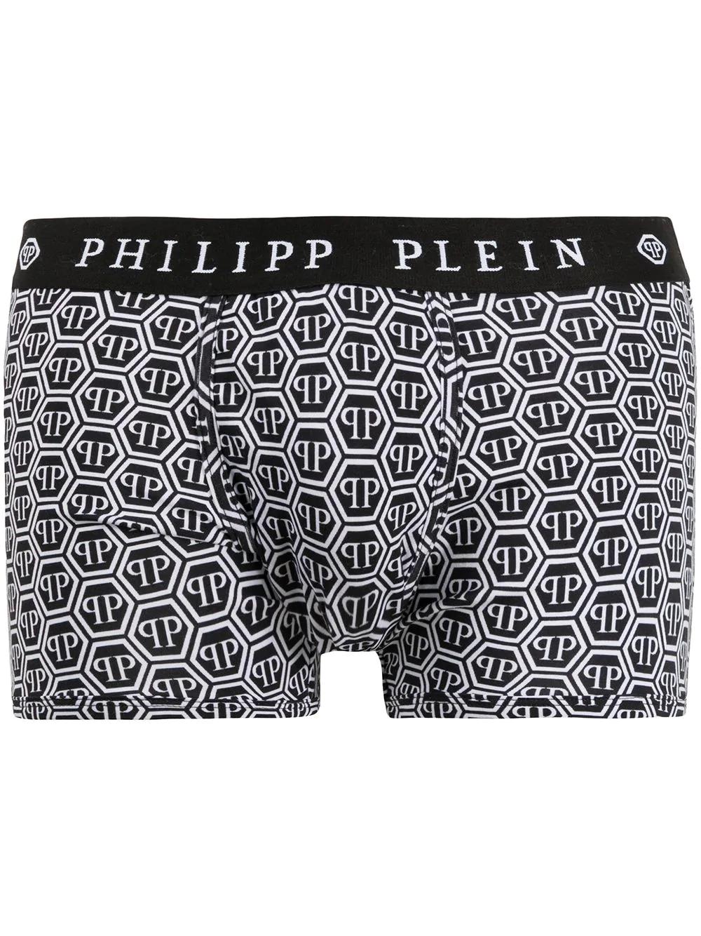 hexagon logo-print boxers by PHILIPP PLEIN