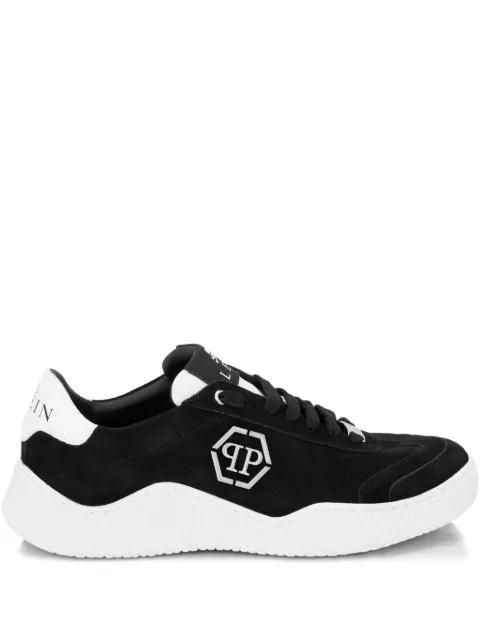 hexagon-logo suede sneakers by PHILIPP PLEIN
