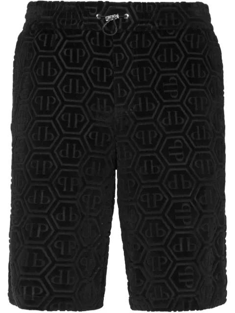 hexagonal-logo shorts by PHILIPP PLEIN