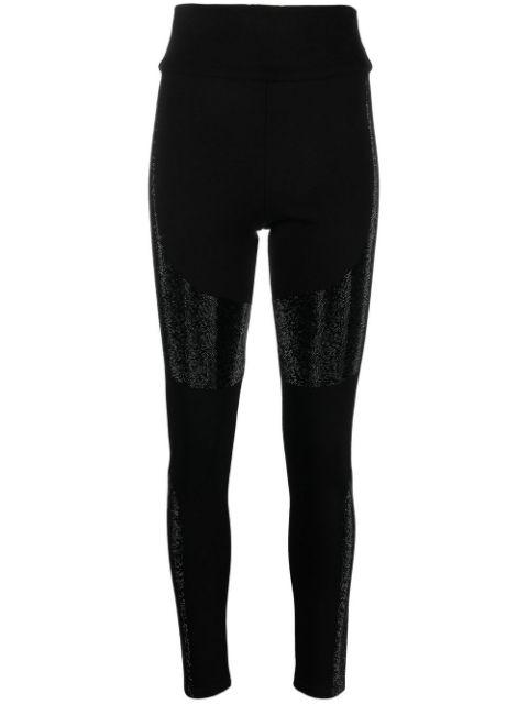 high-rise embellished leggings by PHILIPP PLEIN