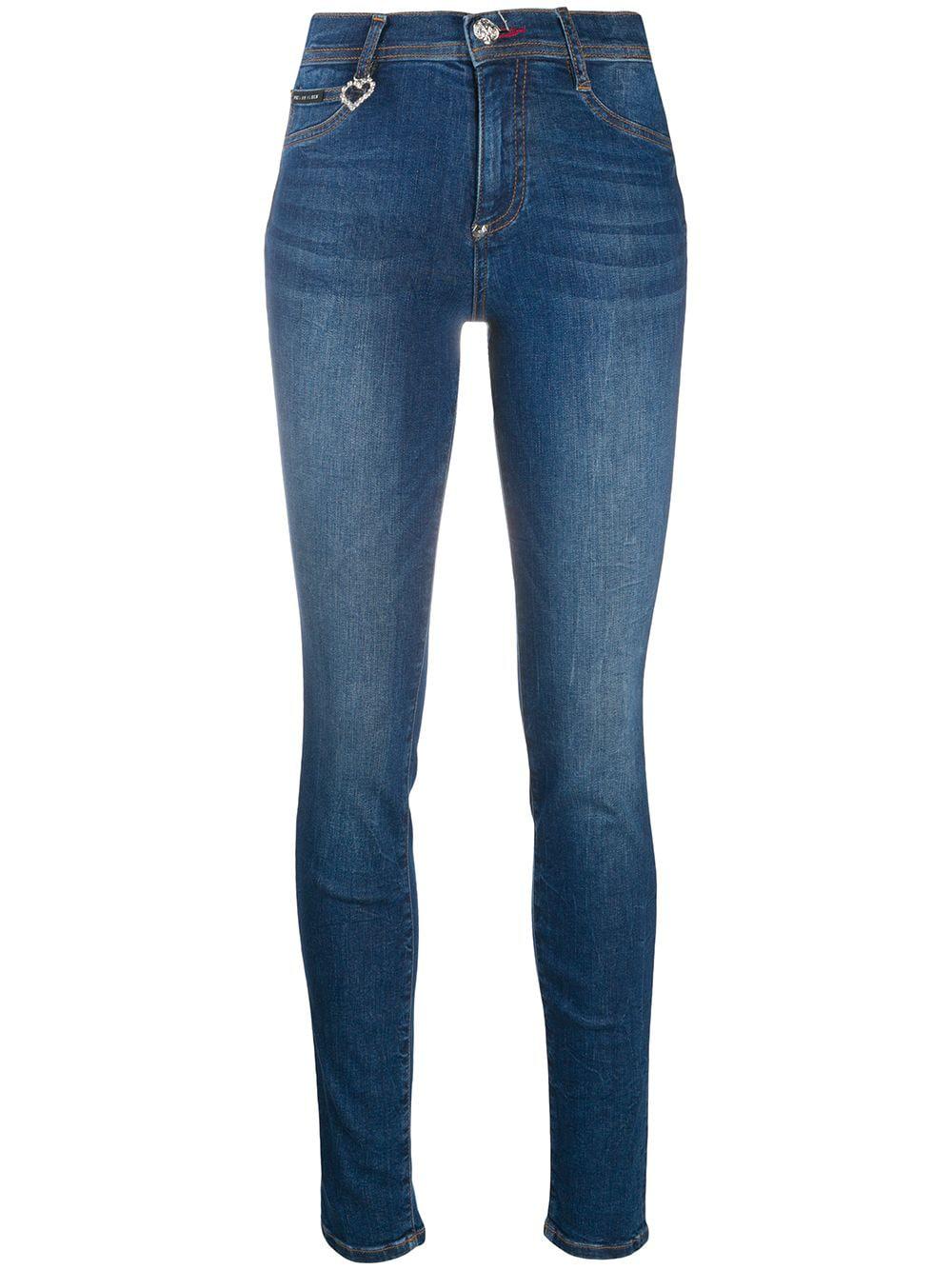 high-rise jeggings by PHILIPP PLEIN