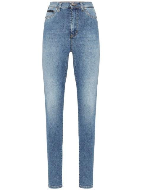 high-rise jeggings by PHILIPP PLEIN