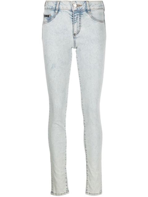 high-rise skinny-cut jeans by PHILIPP PLEIN